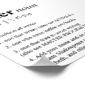 Wörterbuch zum Autor-Spaß Poster (Ecke)