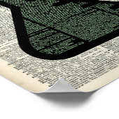 Wörterbuchart Teströhre Poster (Ecke)