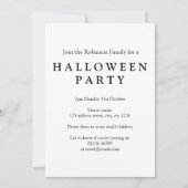 Wörterbuchdefinition der boo-Halloween-Einladung Einladung (Rückseite)