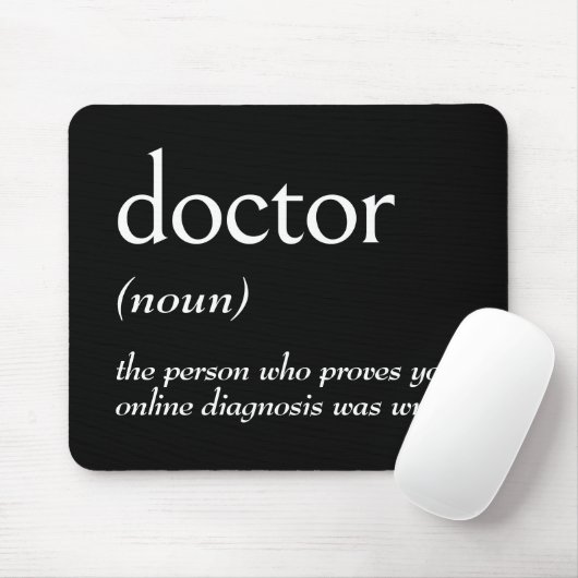 Wörterbuchdefinition für ARZT Mousepad (Mit Mouse)