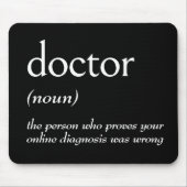 Wörterbuchdefinition für ARZT Mousepad (Vorne)