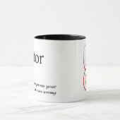 Wörterbuchdefinition für ARZT Tasse (Zentrum)