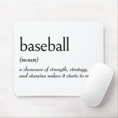 Wörterbuchdefinition für BASEBALL Mousepad (Mit Mouse)