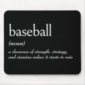 Wörterbuchdefinition für BASEBALL Mousepad (Vorne)