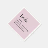 Wörterbuchdefinition für BRAUT Serviette (Ecke)