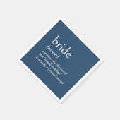 Wörterbuchdefinition für BRAUT Serviette (Ecke)