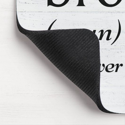 Wörterbuchdefinition für BROTHER Mousepad (Ecke)