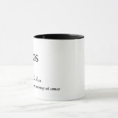 Wörterbuchdefinition für CHAOS Tasse (Zentrum)