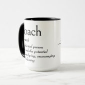 Wörterbuchdefinition für COACH Tasse (Vorderseite Links)