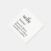 Wörterbuchdefinition für EHEFRAU Serviette (Ecke)