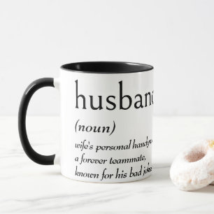 Wörterbuchdefinition für Ehemann Tasse