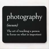 Wörterbuchdefinition für FOTOGRAFIE Mousepad (Vorne)