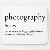 Wörterbuchdefinition für FOTOGRAFIE Mousepad (Vorne)