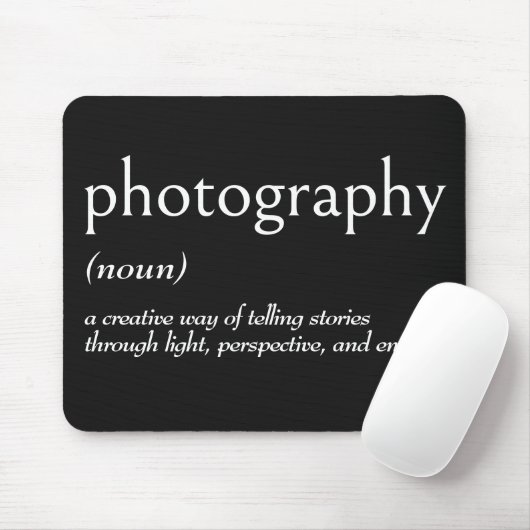 Wörterbuchdefinition für FOTOGRAFIE Mousepad (Mit Mouse)