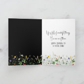 Wörterbuchdefinition für Freunde mit Wildblumen Karte (Innenseite)