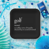 Wörterbuchdefinition für GOLF Pappteller (Party)