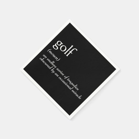 Wörterbuchdefinition für GOLF Serviette (Ecke)