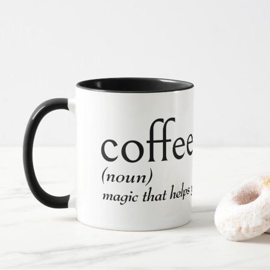 Wörterbuchdefinition für KAFFEE Tasse (Mit Donut)