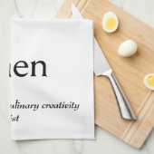 Wörterbuchdefinition für KITCHEN Geschirrtuch (Viertel Falte)