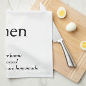 Wörterbuchdefinition für KITCHEN Geschirrtuch (Viertel Falte)