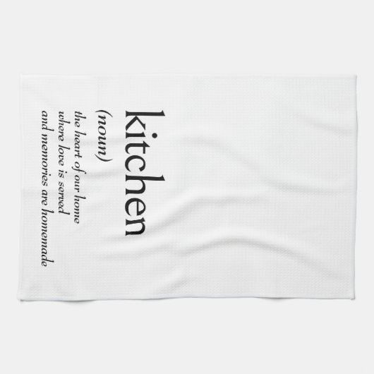 Wörterbuchdefinition für KITCHEN Geschirrtuch (Horizontal)