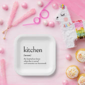 Wörterbuchdefinition für KITCHEN Pappteller (Party)