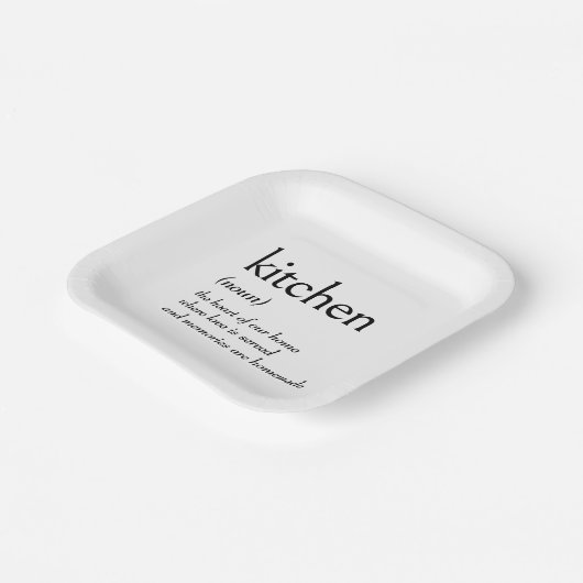 Wörterbuchdefinition für KITCHEN Pappteller (Gewinkelt)