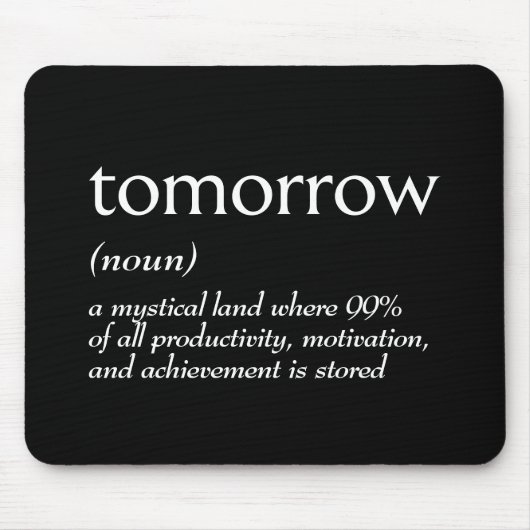 Wörterbuchdefinition für MORGEN Mousepad (Vorne)