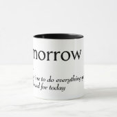 Wörterbuchdefinition für MORGEN Tasse (Zentrum)