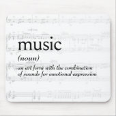 Wörterbuchdefinition für MUSIK Mousepad (Vorne)