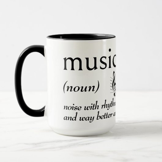 Wörterbuchdefinition für MUSIK Tasse (Links)