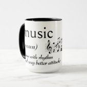 Wörterbuchdefinition für MUSIK Tasse (Vorderseite Links)