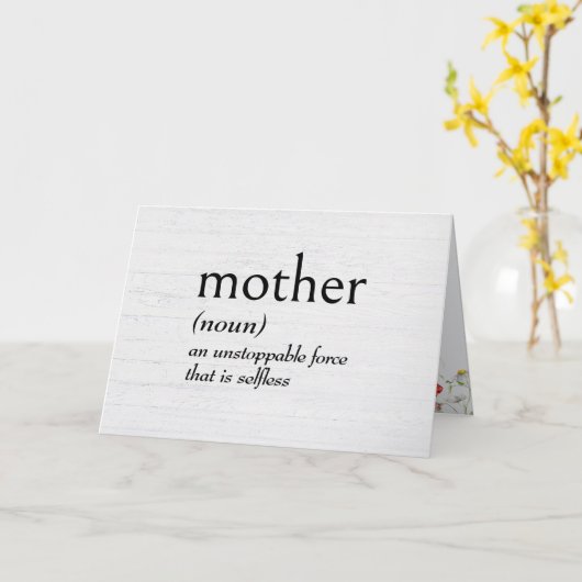 Wörterbuchdefinition für MUTTER Karte (Gelbe Blume)