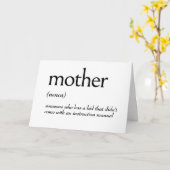 Wörterbuchdefinition für MUTTER Karte (Gelbe Blume)