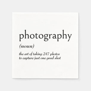 Wörterbuchdefinition für PHOTOGRAPHIE Serviette