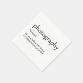 Wörterbuchdefinition für PHOTOGRAPHIE Serviette (Ecke)