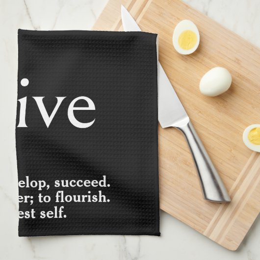 Wörterbuchdefinition für THRIVE Geschirrtuch (Viertel Falte)