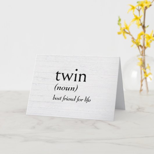 Wörterbuchdefinition für TWIN Karte (Gelbe Blume)