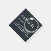 Wörterbuchdefinition für UMBRAPHILE Serviette (Ecke)
