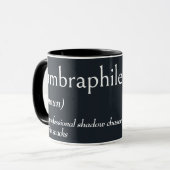 Wörterbuchdefinition für UMBRAPHILE Tasse (Vorderseite Links)