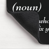 Wörterbuchdefinition für ZAHNARZT Mousepad (Ecke)