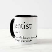 Wörterbuchdefinition für ZAHNARZT Tasse (Vorderseite Links)