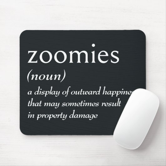 Wörterbuchdefinition für ZOOMIES Mousepad (Mit Mouse)