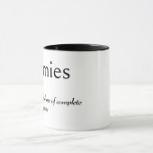 Wörterbuchdefinition für ZOOMIES Tasse (Zentrum)