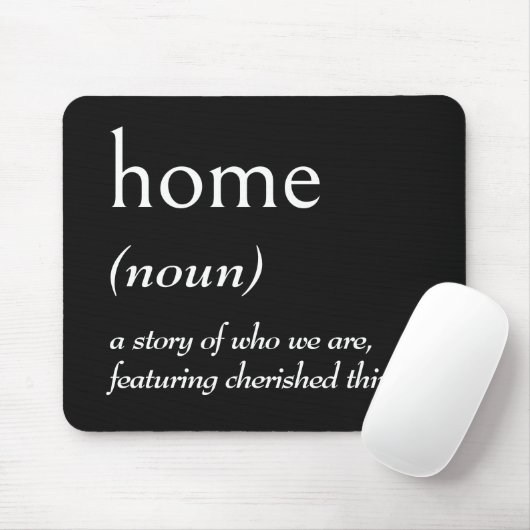Wörterbuchdefinition für ZUHAUSE Mousepad (Mit Mouse)