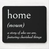 Wörterbuchdefinition für ZUHAUSE Mousepad (Vorne)