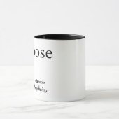 Wörterbuchdefinition für ZWECK Tasse (Zentrum)