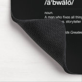 Wörterbuchdefinitionsfahne Tagesgeschenk Opa Abu Mousepad (Ecke)