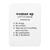 Wörterbuchstil - Definition des Begriffs "Frau nac Magnet (Vertikal)