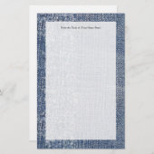 Wortes Denim Jeans-Look Briefpapier (Vorne/Hinten)